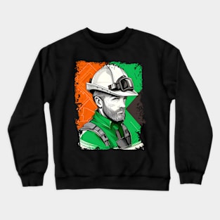 Engineer Dad St. Patrick's Day Gift For Fathers Crewneck Sweatshirt